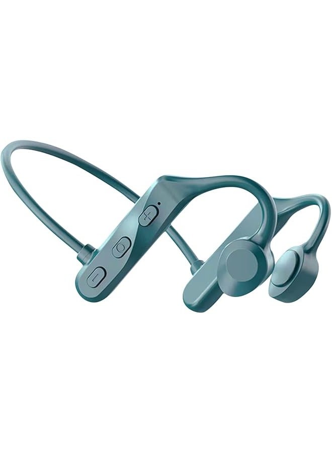 Open-Ear Bluetooth Headphones, Sport Headset with Earhooks, Bones Conduction Earphones, Intelligent Noise Reduction, IPX5, HiFi-Sound, Comfortable Wear, for Running, Walking, Workout