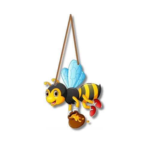 Art Monk Honey Bee Decorative Wall Hanging Wooden Art item for Living Room Bedroom Home Decor Gifts Quotes Decor Item Wall Art For Hall Mdf Wall Decoration - Image 1