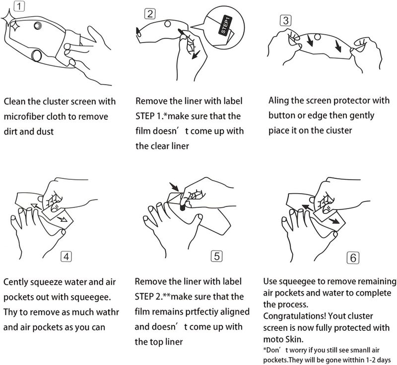 Yurefax Motorcycle Dashboard Screen Protector for MT-07 and FZ-07 - Image 5