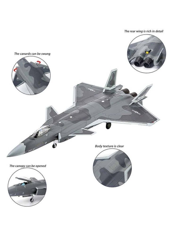 general 1: 144 J-20 stealth fighter model jet aircraft model fighter alloy aviation ornament collection model display model casting model aircraft collection ornament - Image 2