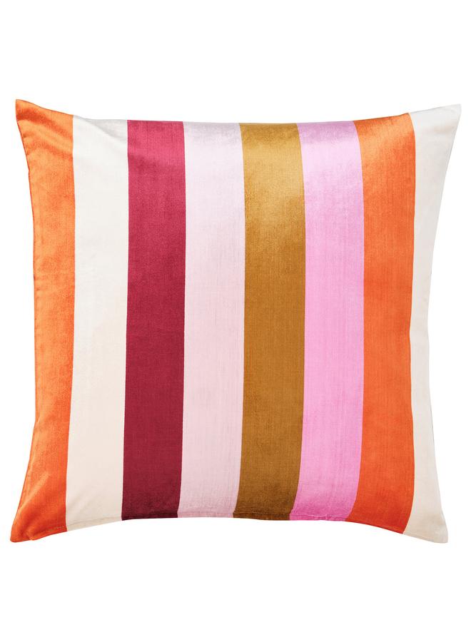 erorex Cushion cover, pink/striped, 50x50 cm - Image 1