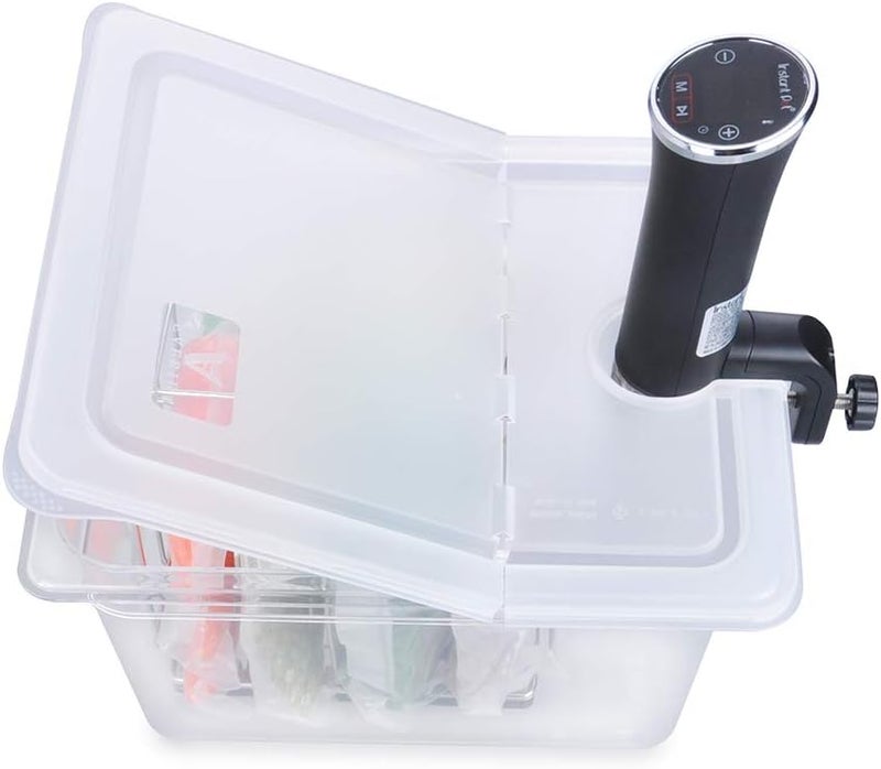 EVERIE Sous Vide Container 12 Quart EVC-12 with Collapsible Hinged Lid Compatible with Anova Nano or AN500-US00 or Anova Pro 3.0 or Anova Mini, Also Fits Instant Pot - Image 3