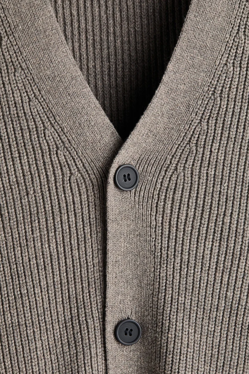H&M  Relaxed Fit Rib-knit cardigan for Men | Best Price UAE