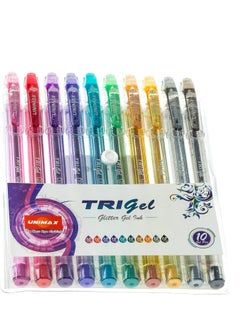 UNIMAX Unimax Glitter Gel Ink Pen 1.0mm 10pcs  - Image 1