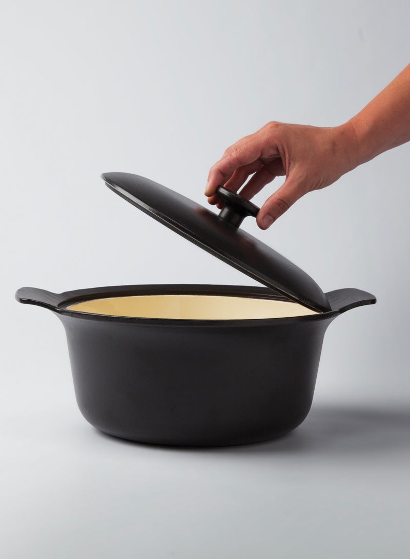 بيرجوف وعاء من الحديد الزهر مغطى أسود 24 سم - Image 2