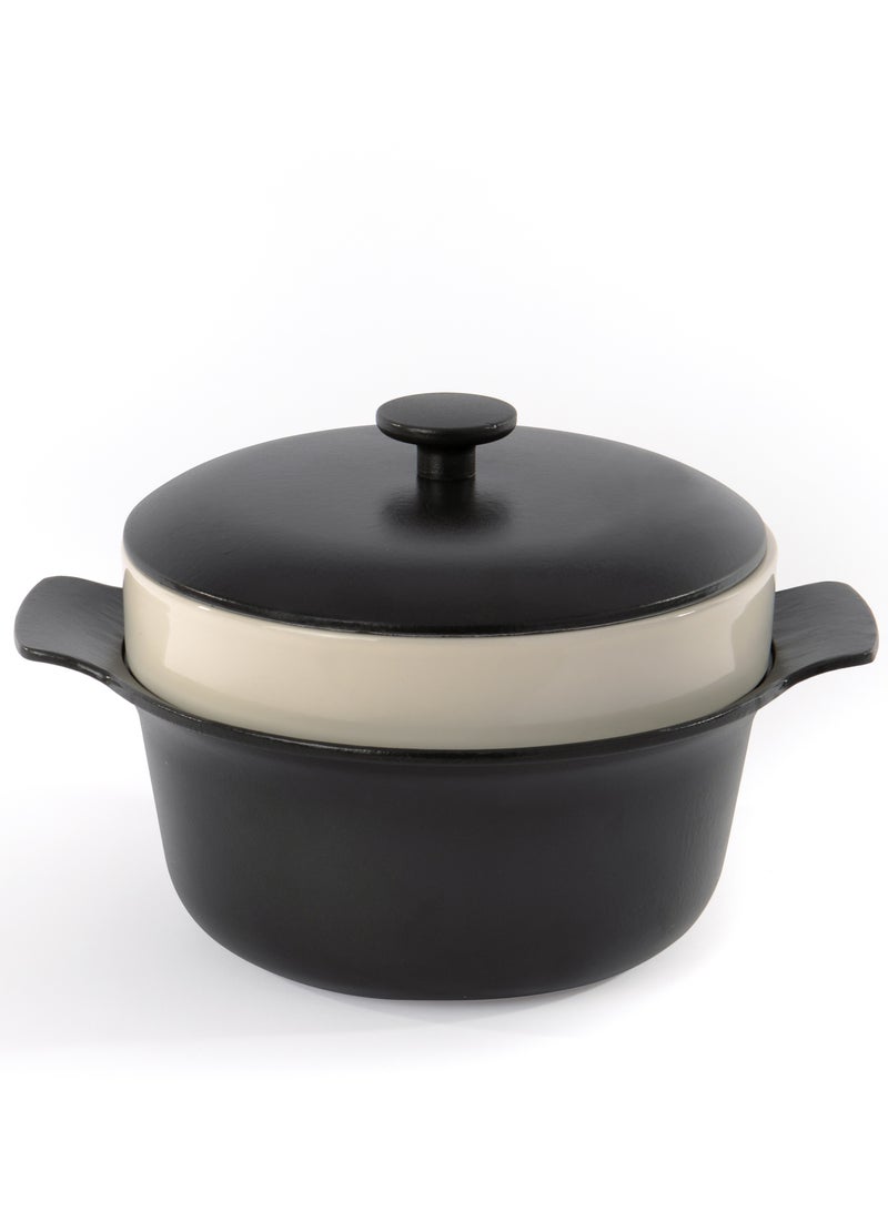 بيرجوف وعاء من الحديد الزهر مغطى أسود 24 سم - Image 3