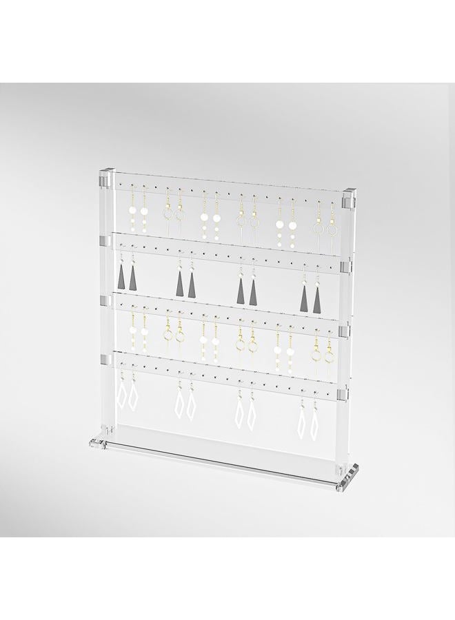 Coward Acrylic Earring Holder Stand, Tabletop Earring Jewelry Easel Display, Earring Jewelry Holder Organizer for Home Use or Store Selling Show (4layer) - Image 2