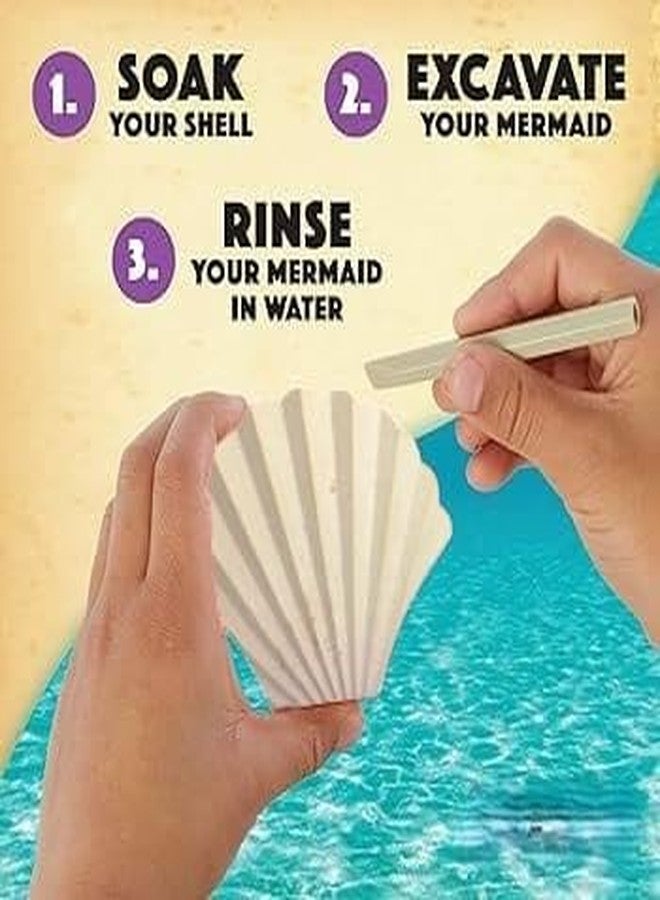 Toyfinity Enchanting Undersea Adventure: Shell Toys for Kids Best Gift for Kids Girl with Mermaid Spark Imagination Magical Playtime Fun Kids Toys (2 Shells, 1 Hammer, 1 Mermaid, 1 Bracelet, 1 Chisel) - Image 3