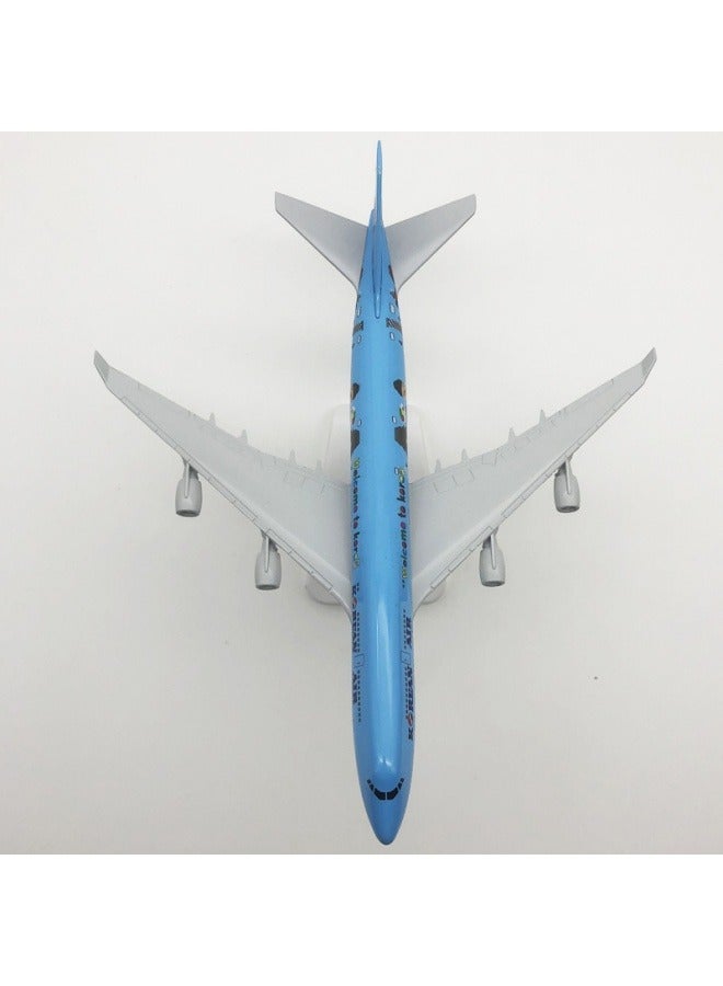 20cm Alloy Airplane Tabletop Display Model 1:200 Scale Korean B747 Airplane Model Ornaments Toy Furniture Decoration Collection Gifts - Image 4
