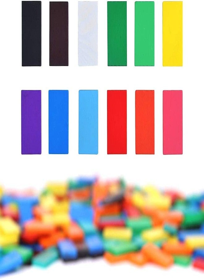 JBM ENTERPRISE Wooden Domino Blocks Game Set for Kids – Colorful Educational Toy for Early Learning, STEM Skill Development & Color Recognition | Fun Indoor Activity Game - Image 3