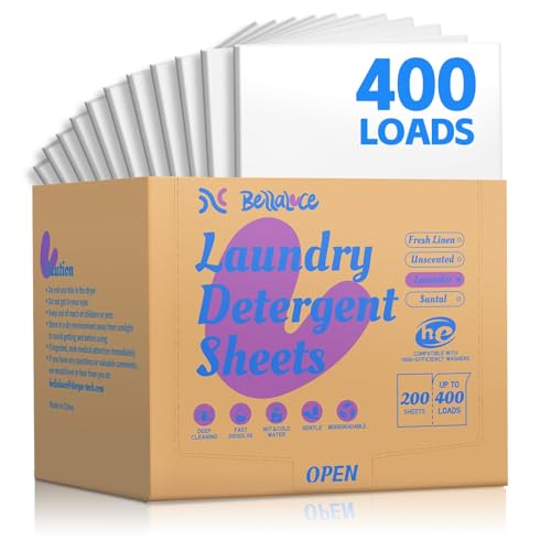 BellaLuce Laundry Detergent Sheets Laundry Sheets 400 Loads EcoFriendly PlasticFree Lavender Scent Space Saving Fast Dissolve Hypoallergenic - Image 2