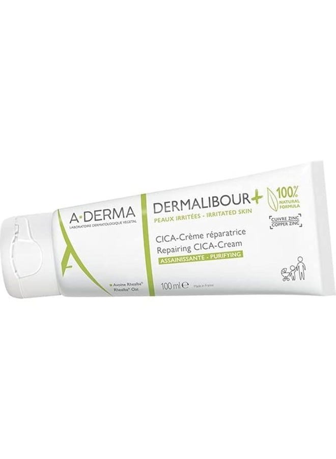 A-DERMA A-DERMA DERMALIBOUR REPAIRING CICA-CREAM 100ML/3.51 fl oz  - Image 1