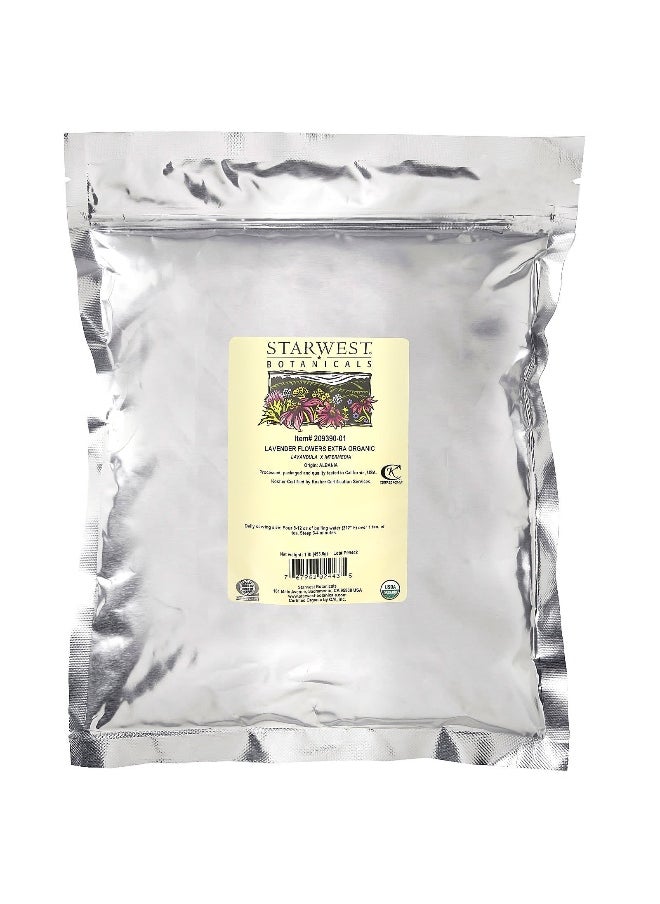 Starwest Botanicals Starwest Botanicals, Organic Lavender Flowers Extra, 1 lb (453.6 g)  - Image 2