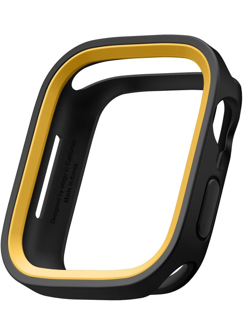 Elago Duo for Apple Watch Series 7 (41mm), Series 6/SE/5/4 (40mm) Cover Case - Black Yellow  - Image 1
