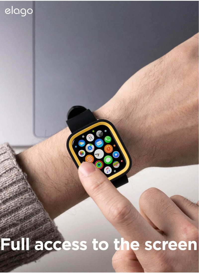 Elago Duo for Apple Watch Series 7 (41mm), Series 6/SE/5/4 (40mm) Cover Case - Black Yellow  - Image 5