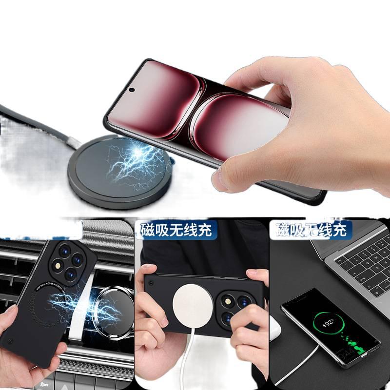 MS غطاء MagSafe بPC لـ Redmi Note 13 Pro مع حماية من السقوط ومغناطيس قوي مع مقاوم للصدمات مع تصميم بدون إطار مع ملمس ناعم باللون أزرق داكن مغناطيسي باللون الأزرق باللون الأحمر - Image 3