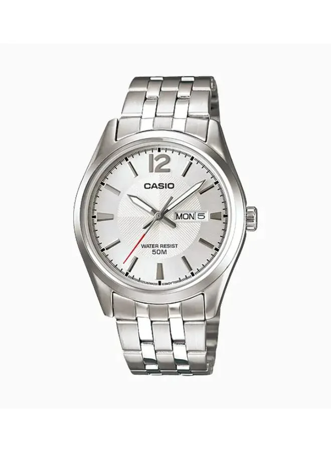 CASIO Men's Stainless Steel Analog Watch MTP-1335D-7AVDF - 44.5 mm