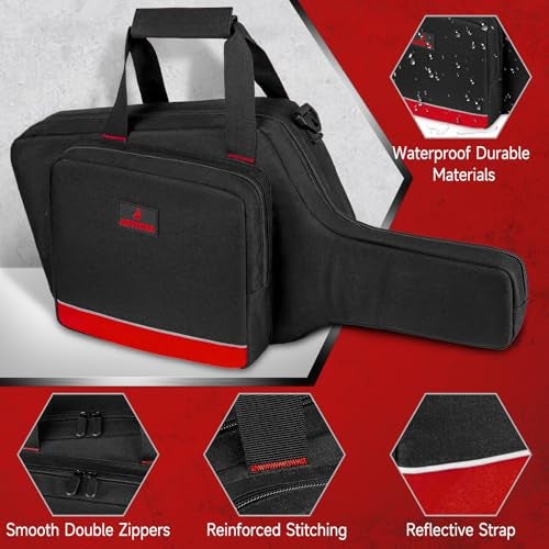 Jaffzora Mini Chainsaw Case Compatible with Milwaukee Electric Tool M18/ M12/CRDLSS 12V Fuel Hatchet 6In 8In Pruning, Waterproof Chainsaw Storage Bag Fits for RYOBI & Chrome (3004-20) & Accessories (Bag Only) - Image 4