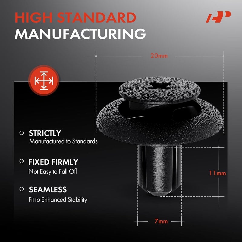 A-Premium 50 PCS Retainer Clips Screw-Type for Subaru Models - Image 3