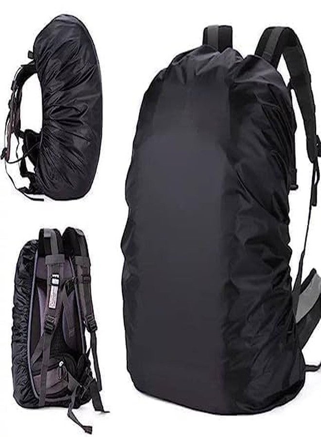 Obedient 30L to 60L Nylon 100% Rain & Dust Proof Protector for Standard Back Pack, Rain Cover for Bags with Storage Pouch,Seasonal Rain Cover for School Bags, Specially Trekking & Camping(Black) - Image 5