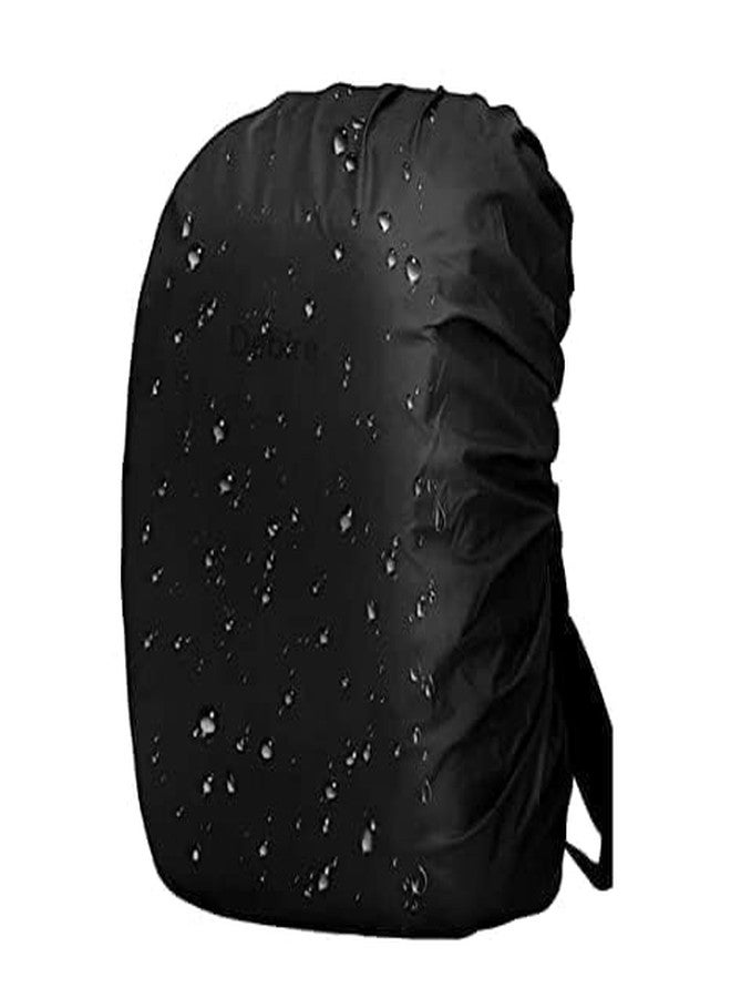 Obedient 30L to 60L Nylon 100% Rain & Dust Proof Protector for Standard Back Pack, Rain Cover for Bags with Storage Pouch,Seasonal Rain Cover for School Bags, Specially Trekking & Camping(Black) - Image 1