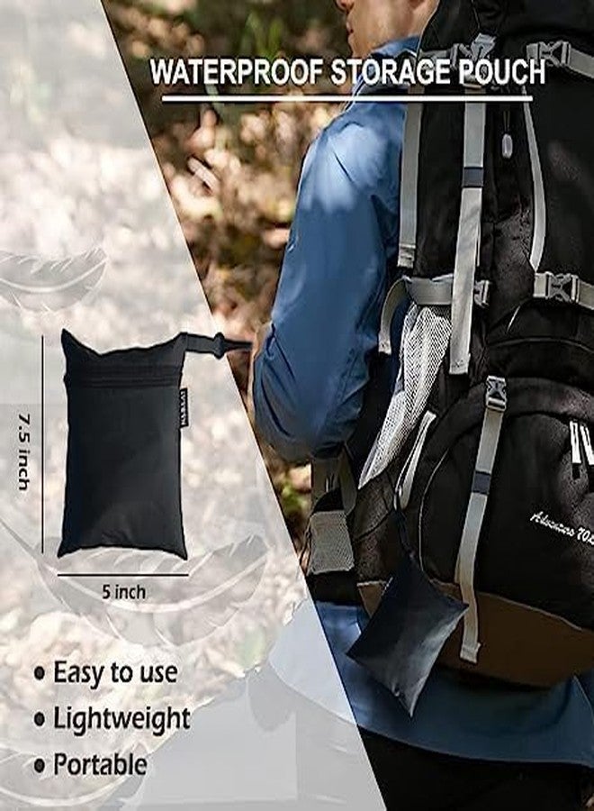 Obedient 30L to 60L Nylon 100% Rain & Dust Proof Protector for Standard Back Pack, Rain Cover for Bags with Storage Pouch,Seasonal Rain Cover for School Bags, Specially Trekking & Camping(Black) - Image 2