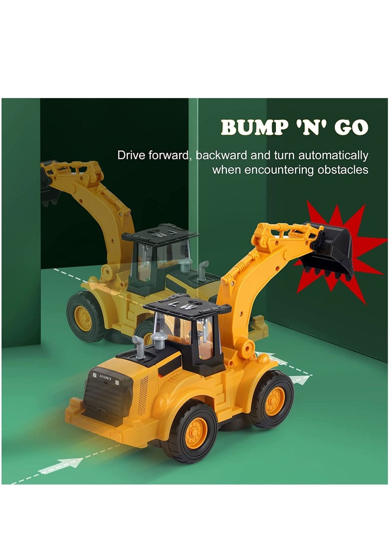 Excefore - Construction Excavator Toy Kids Toy Digger Truck with Electric Universal Wheel Educational Toys Gifts with Lights and Sounds for 2 3 4 5 UP Years Old - Image 1