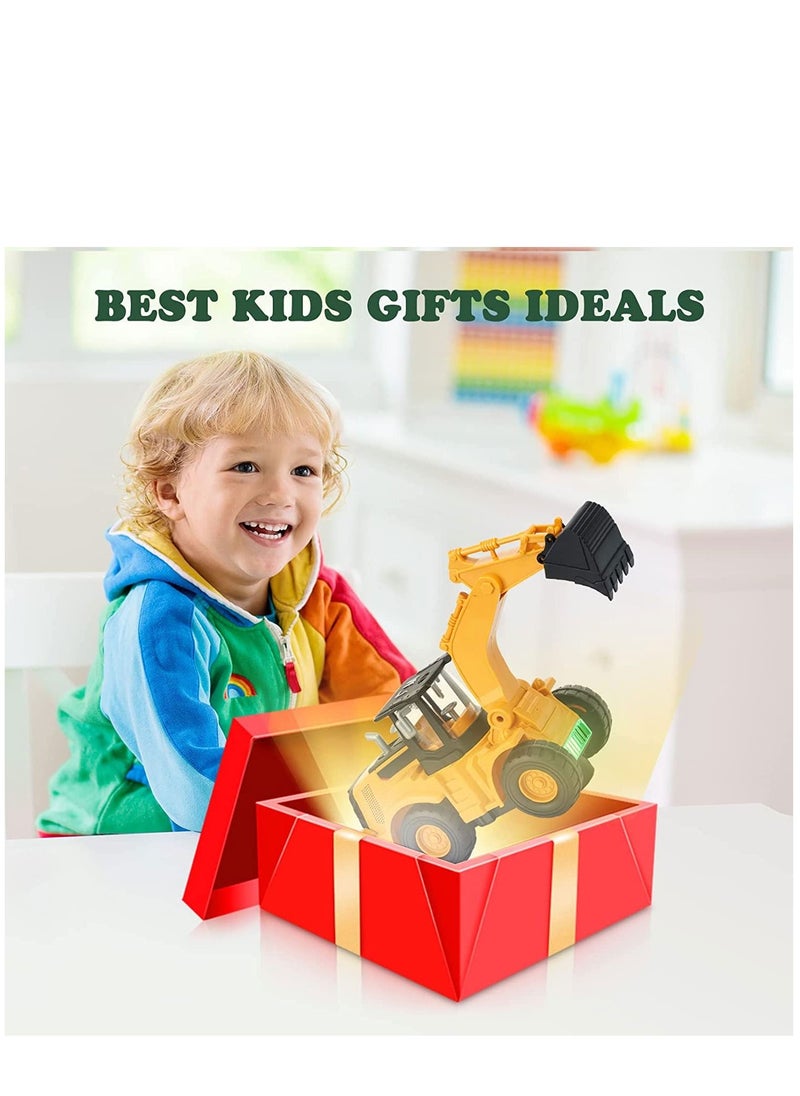 Excefore - Construction Excavator Toy Kids Toy Digger Truck with Electric Universal Wheel Educational Toys Gifts with Lights and Sounds for 2 3 4 5 UP Years Old - Image 1