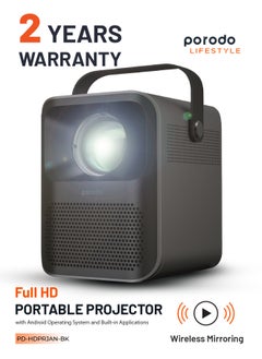 Full HD Portable Projector - Black