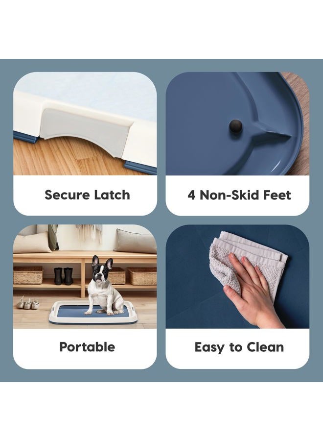 IRIS Power tool case パワー ツール ケース حامل وسادة التبول إيريس أوهياما للكلاب، حامل وسادة الكلب، صينية وسادة التبول لتدريب الكلاب، تحمل الوسادات 17x23 أو أكبر، أزرق داكن - Image 3