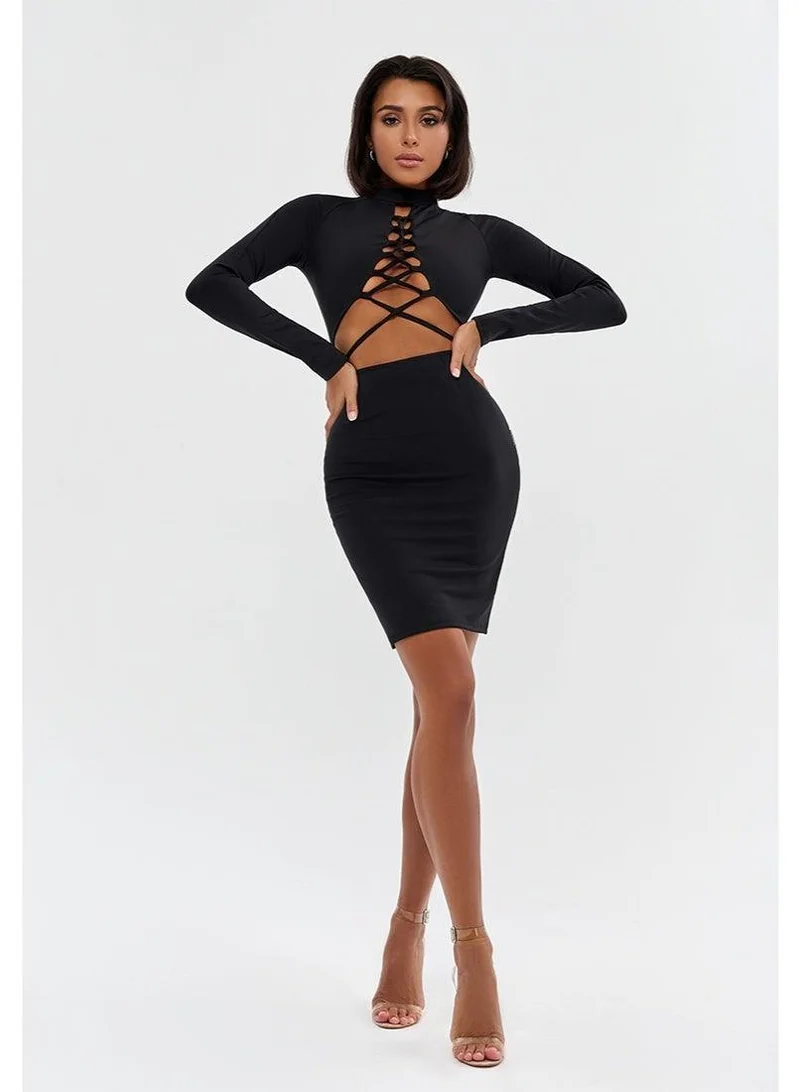 Bona Fide black Long Sleeve Dress for Women for Women | Best Price UAE