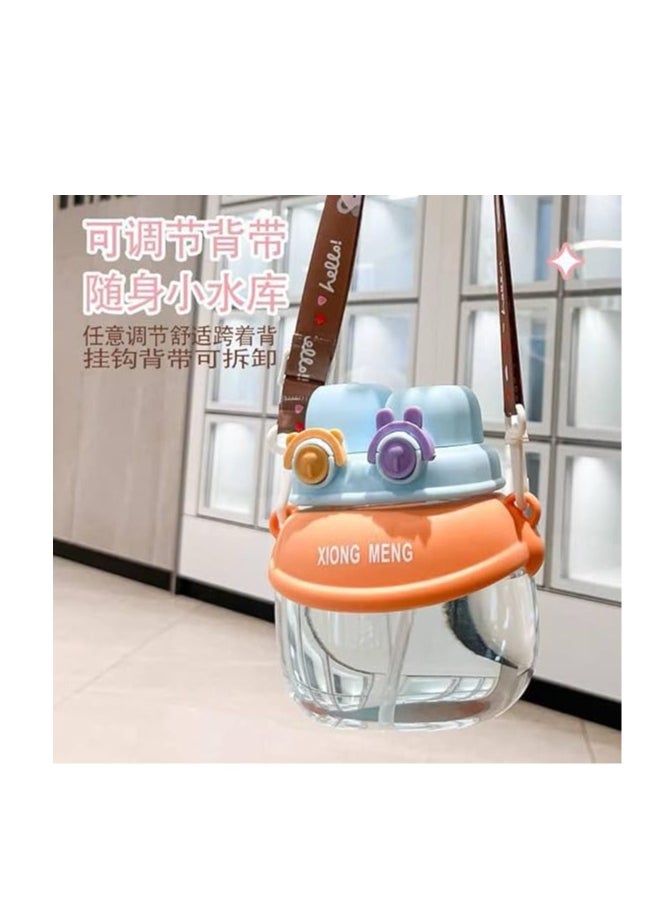 Generic - Chic Multi-Colored Water Bottle with Very High Quality – Featuring Two Openings for Easy Use and Refilling D - Image 1