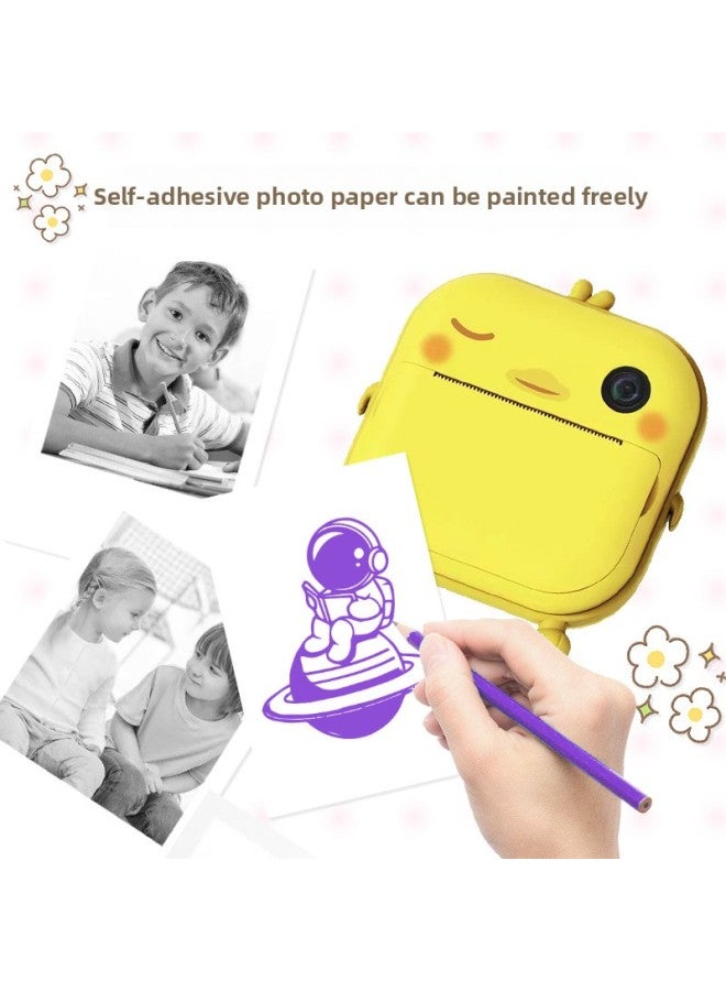 Generic Explosions 4800W Poly Camera HD Camera Children Print Camera Thermal Instant Imaging Camera-Body Color:16G High Speed Memory Card  - Image 3
