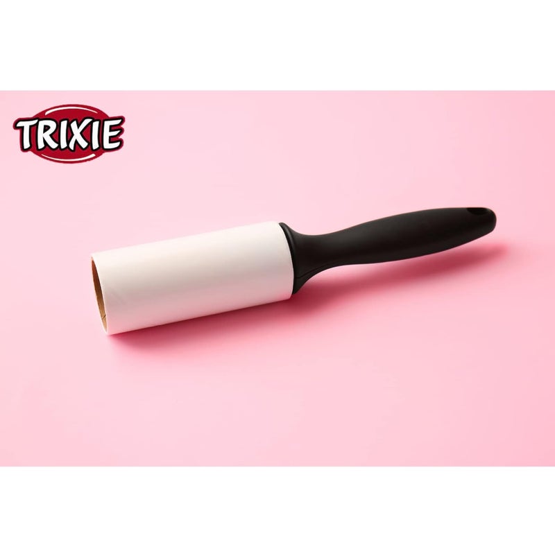 Trixie أسطوانة إزالة الوبر من تريكسى لإزالة شعر الحيوانات بسرعة من الشريط اللاصق طريقة سهلة وفورية للتخلص من شعر الحيوانات الأليفة مناسبة لتنظيف الأثاث والأقمشة 60 ورقة لكل لفة عبوة من 2 - Image 2