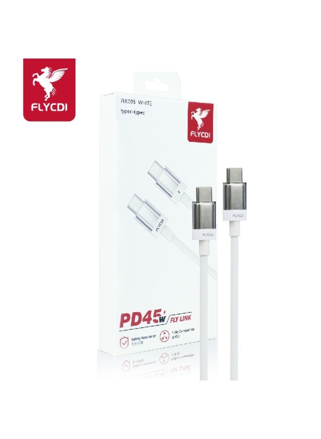 flycdi 6A Fast Charging Cable, Braided Nylon USB Cord with Gold Connector, Red and Black Pattern, Fast Charge Compatible with Smartphones - Image 3