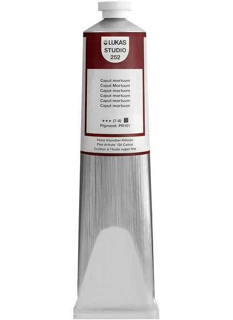 Studio Oil 200ml Premium Quality Oil Paint Caput Mortuum