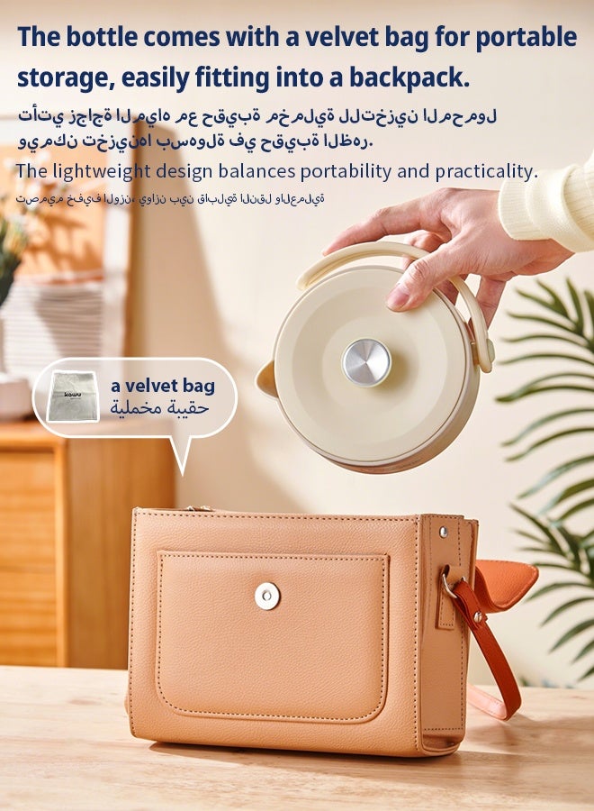  كاو غلايات كهربائية، غلايات كهربائية قابلة للطي، أباريق شاي محمولة سعة 600 مل، تصميمات مضادة للاحتراق الجاف، مناسبة للرحلات والتخييم والسيارات الترفيهية والاستخدامات المنزلية - Image 3