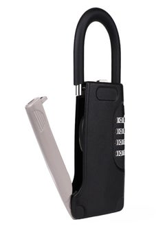 Generic Black Lockbox Portable Resettable Hanging Key Safe Combination Lock Box for House Keys Realtors Vacation Rentals  - Image 1