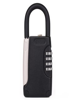 Generic Black Lockbox Portable Resettable Hanging Key Safe Combination Lock Box for House Keys Realtors Vacation Rentals  - Image 3
