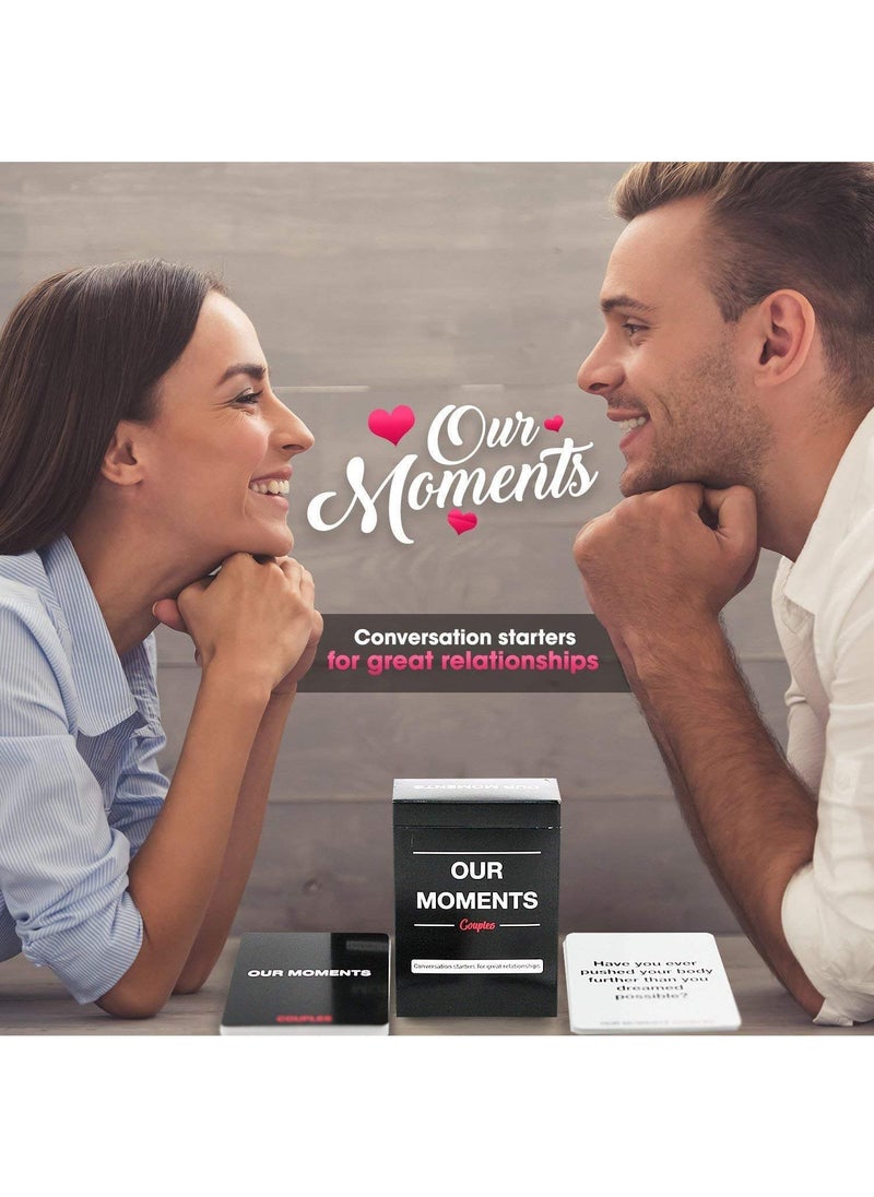 Generic - OUR MOMENTS 100 Thought Provoking Conversation Starters Cards Game Party Game - Image 1