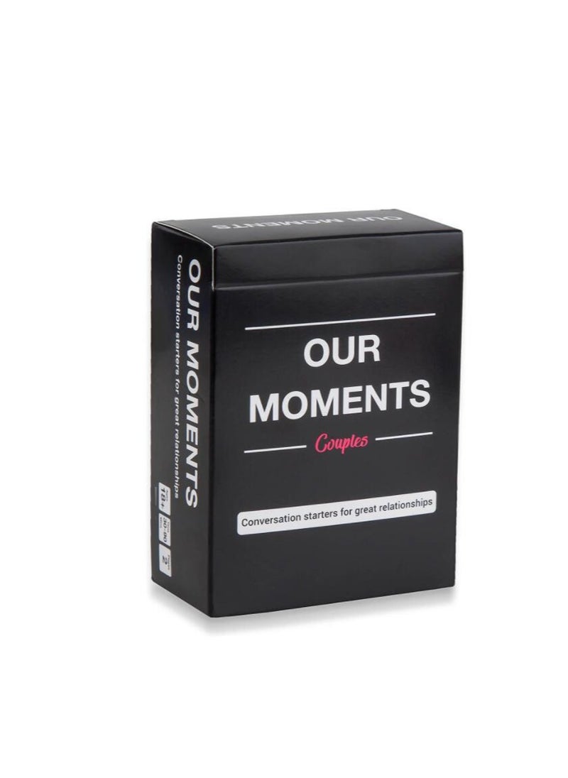 Generic - OUR MOMENTS 100 Thought Provoking Conversation Starters Cards Game Party Game - Image 1