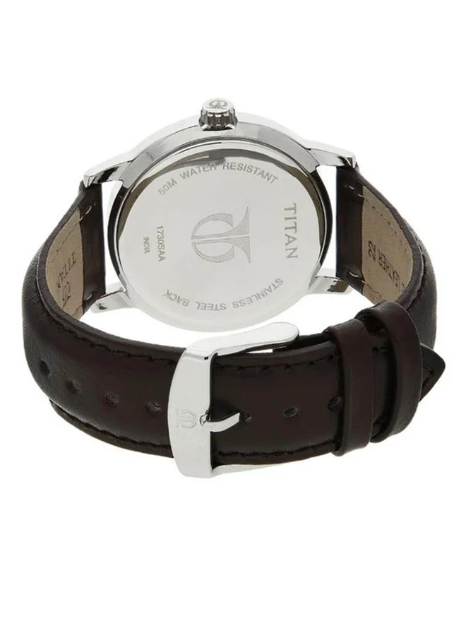 TITAN Leather Analog Wrist Watch 1730SL03