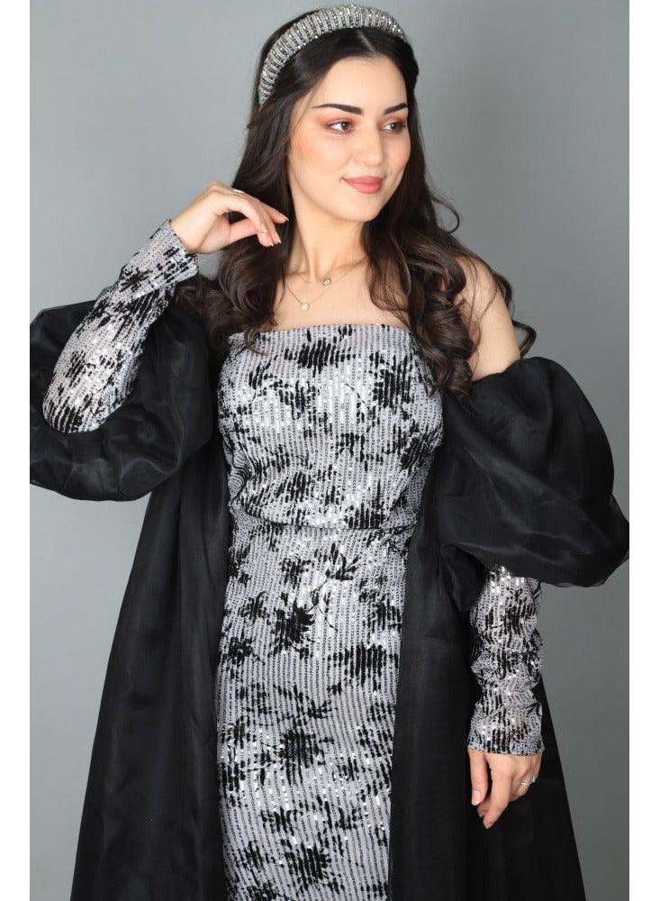 Elegant women's evening dress without sleeves - Image 2