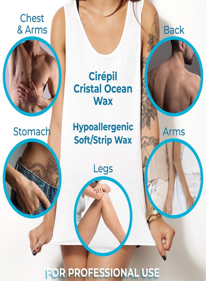 Cirepil - Cristal Ocean - 400g / 14.11 oz Wax Tin - Unscented - Ultra-Fluid Gel Texture - Perfect for Large Body Areas & Sensitive Skins - Rosin & Beeswax Free - Strips Needed - Image 2