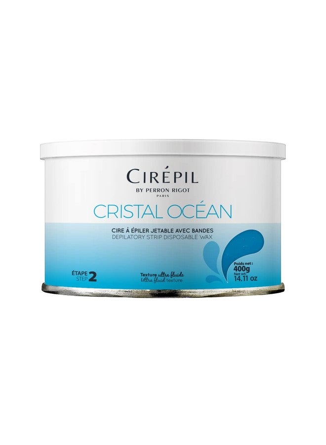 Cirepil - Cristal Ocean - 400g / 14.11 oz Wax Tin - Unscented - Ultra-Fluid Gel Texture - Perfect for Large Body Areas & Sensitive Skins - Rosin & Beeswax Free - Strips Needed - Image 1