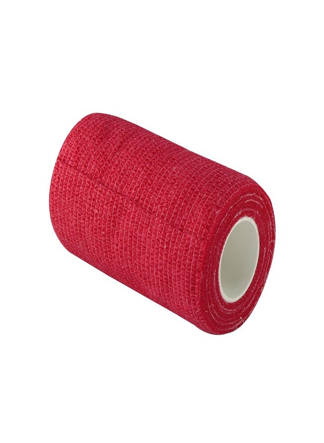 AGAM A-Tape Cohesive Crepe (10cm X 4.5 mtr, Pack of 2) Elastic Self Adherent Crepe Bandage Breathable Self Adhesive Cohesive Bandage for Humans & Pets (Dogs, Cats, Birds) (10 cm) (Red) - Image 3