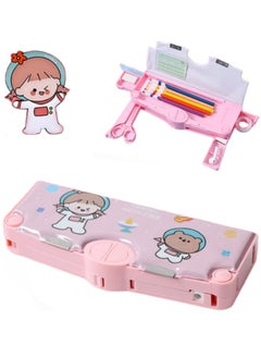 Generic Children's Waterproof Pencil Case, Cute Cartoon Stationery Pouch with Scissors, Ruler, Eraser, Tape, Suitable for Use at Home or School  - Image 1