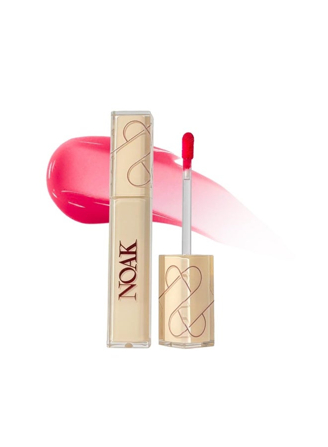 Noak Glass Shine Lip Gloss for Women | Hydrating & Non-Sticky Formula | High-Shine Glass Finish | Long-Lasting Comfort & Nourishment | 2ml (Barbie) - Image 1