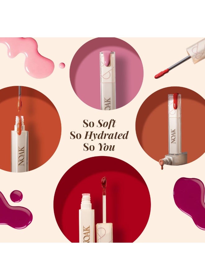 Noak Glass Shine Lip Gloss for Women | Hydrating & Non-Sticky Formula | High-Shine Glass Finish | Long-Lasting Comfort & Nourishment | 2ml (Barbie) - Image 3