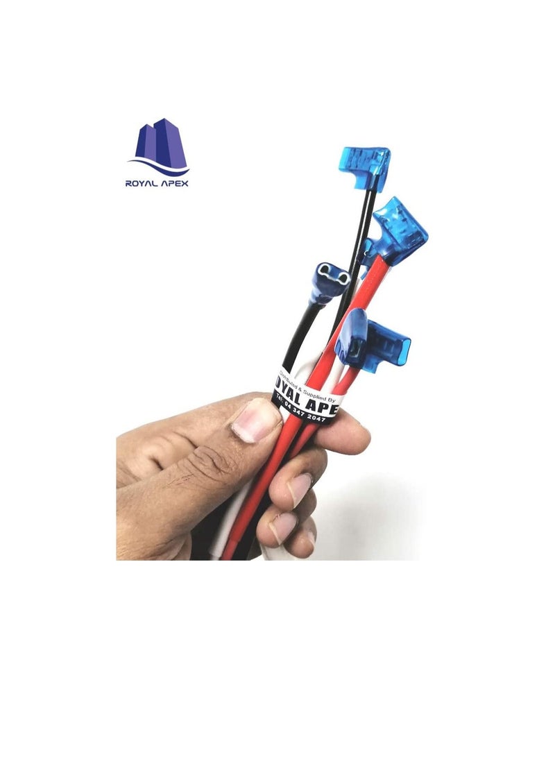 Three Pole Lead Wire Cable with End Collectors Hermetic Heat Resistant Shielded for Air Conditioning Compressor Motor 30 Inch (Pack of 5) - Image 1